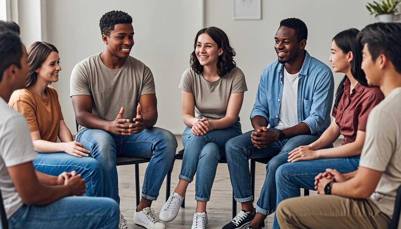 Diverse people standing confident in everyday moments